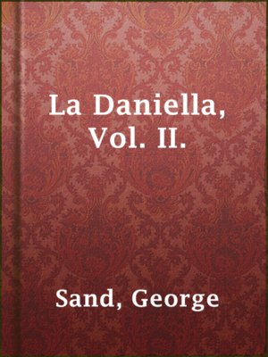cover image of La Daniella, Vol. II.